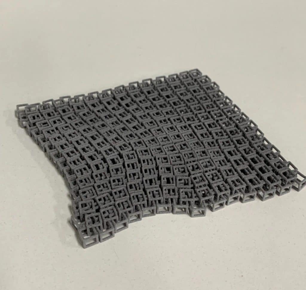 Sample of a grey complex part