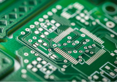 Laser PCB depaneling – laser solutions for the microelectronics industry A close-up of a printed circuit board (PCB)